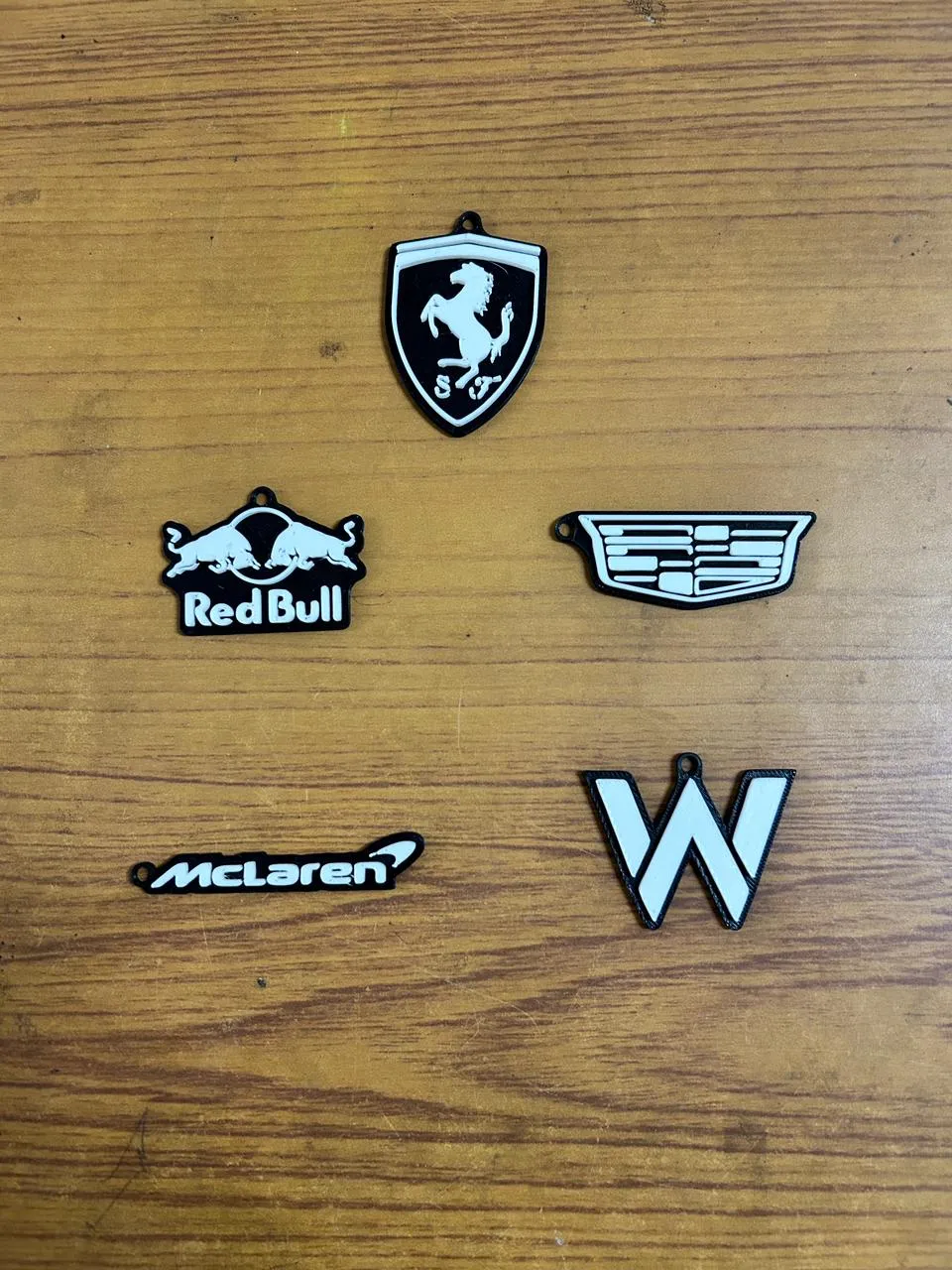 F1 Keychains — Dual-colour PLA